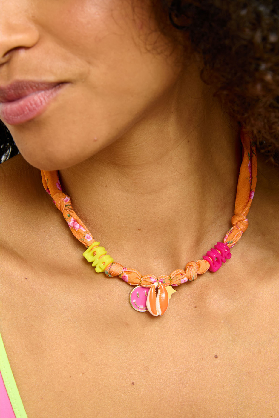 Collana choker arancione SMALLRUB CHOCKER - 2