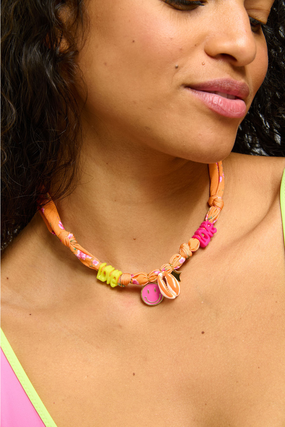 Collana choker arancione SMALLRUB CHOCKER - 4