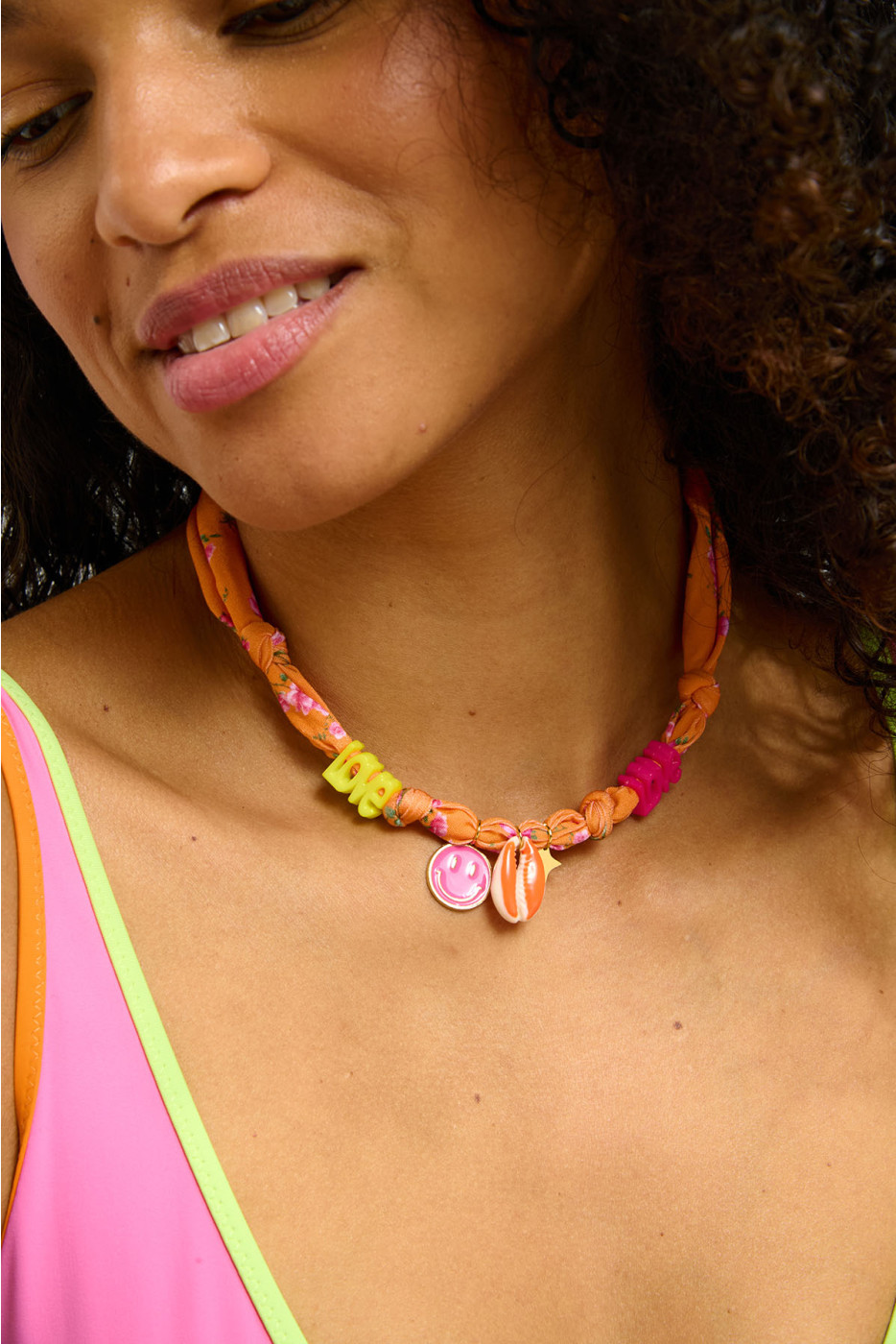 Collana choker arancione SMALLRUB CHOCKER - 6