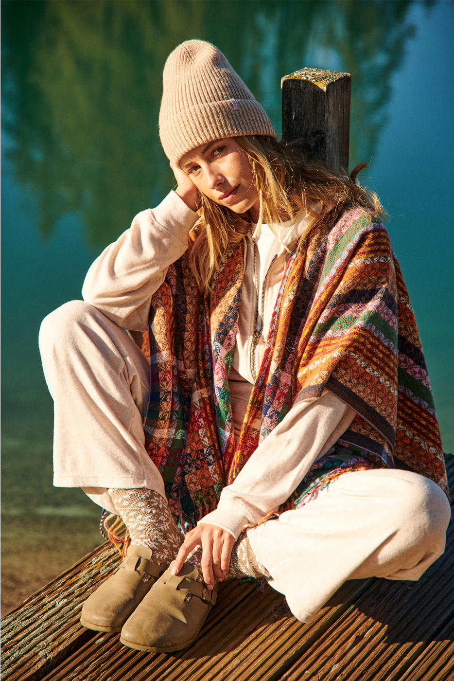 THURZA BIGBEAR Multicolour Poncho - 1