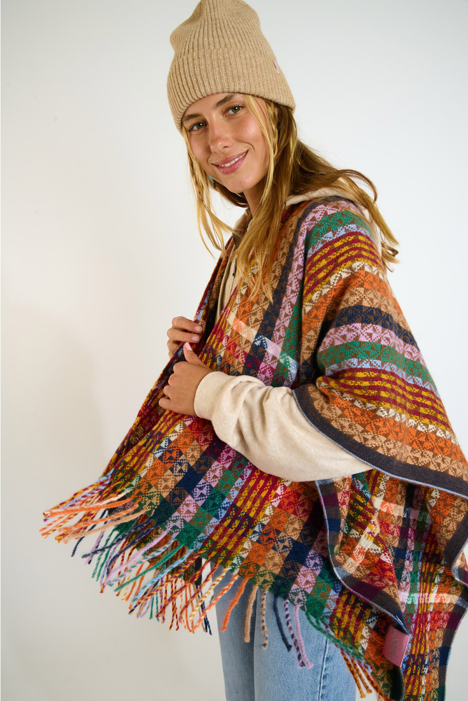 THURZA BIGBEAR Multicolour Poncho - 4