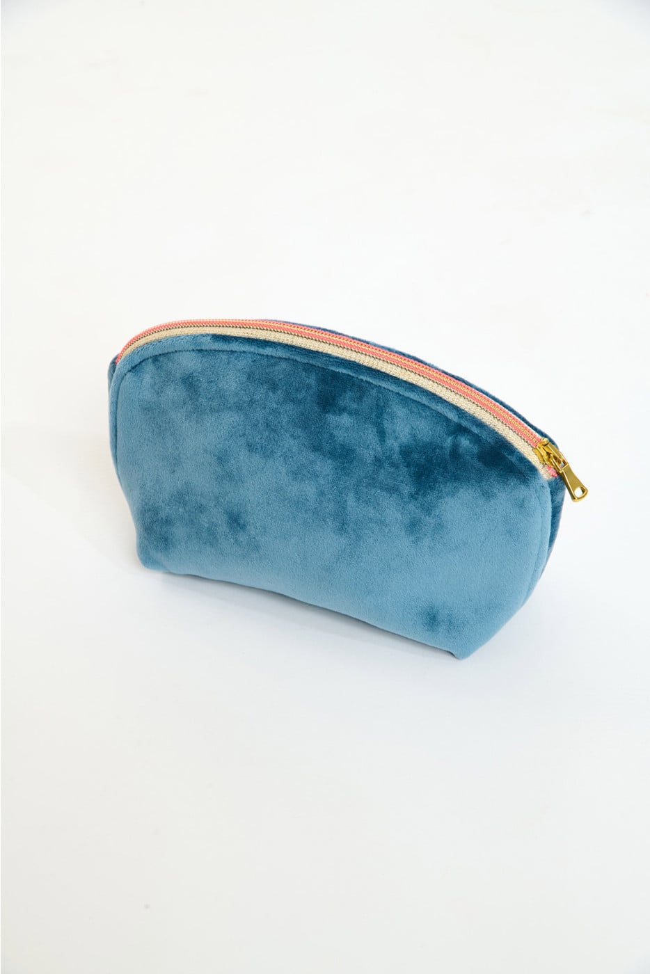GRAPHITE LEYLAK cobalt blue velvet pouch - 2