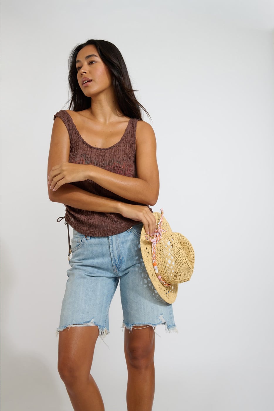 CHASE RODEODRIVE dames raffia hoed - 2