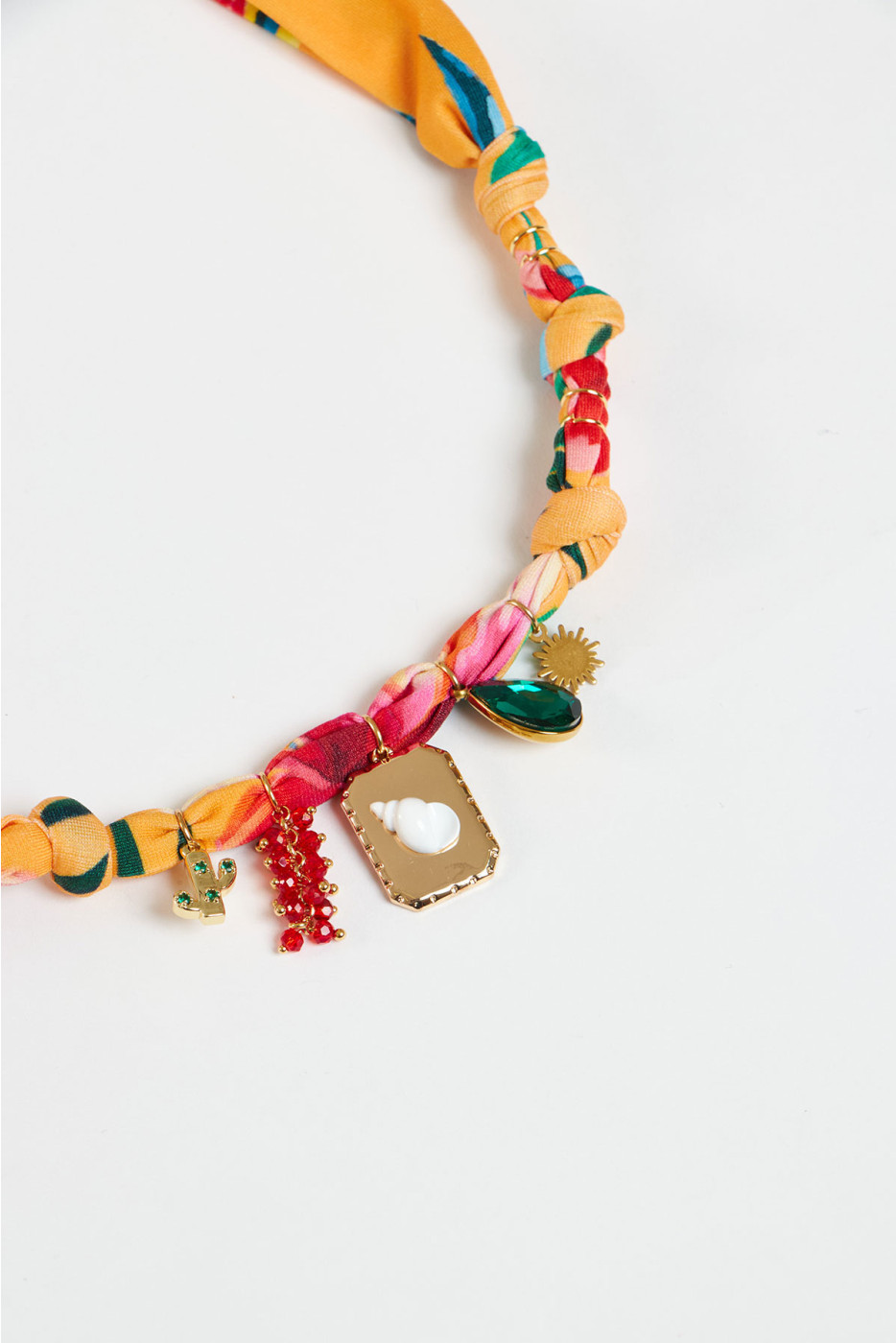 Orange Pendant Necklace BIGRUB CHOCKER - 3