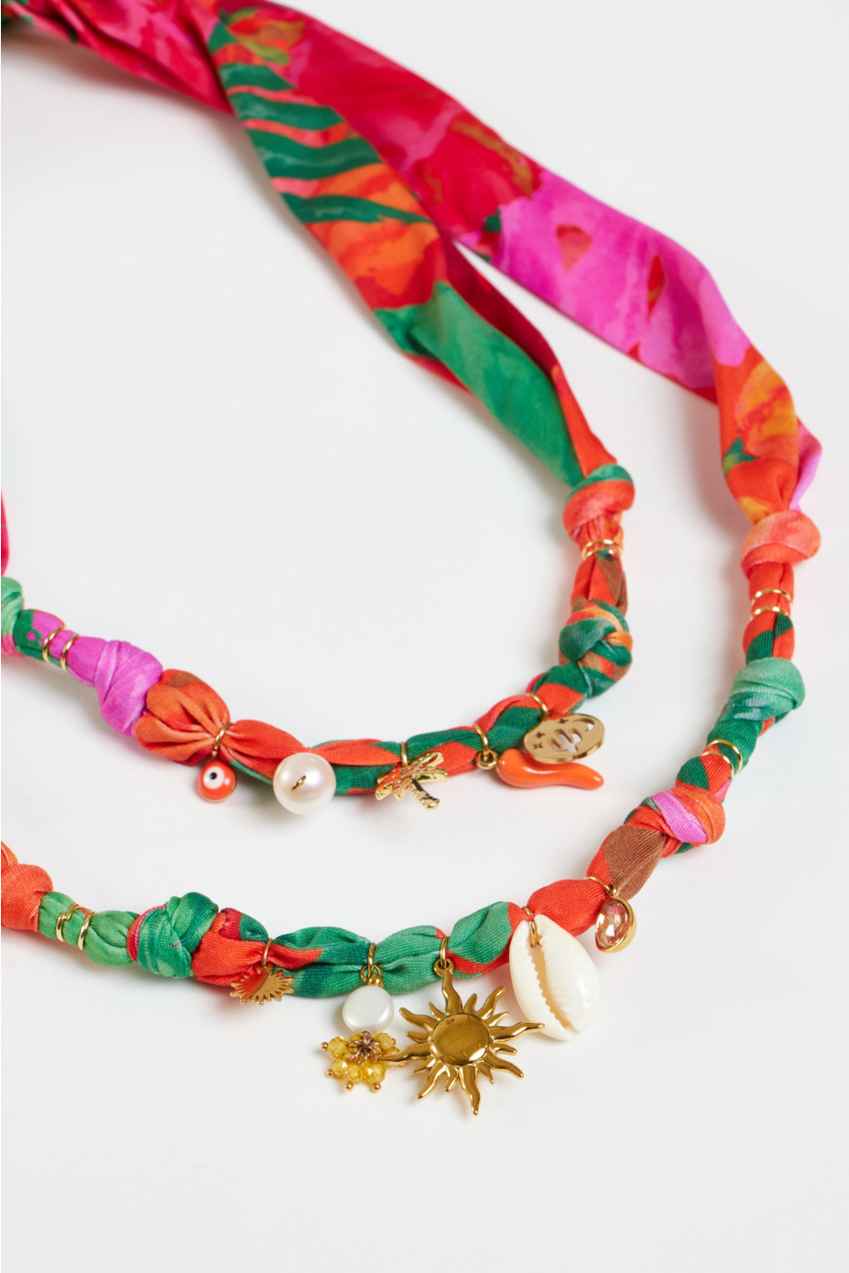 Multicolor Pendant Necklace BIGRUB CHOCKER - 7