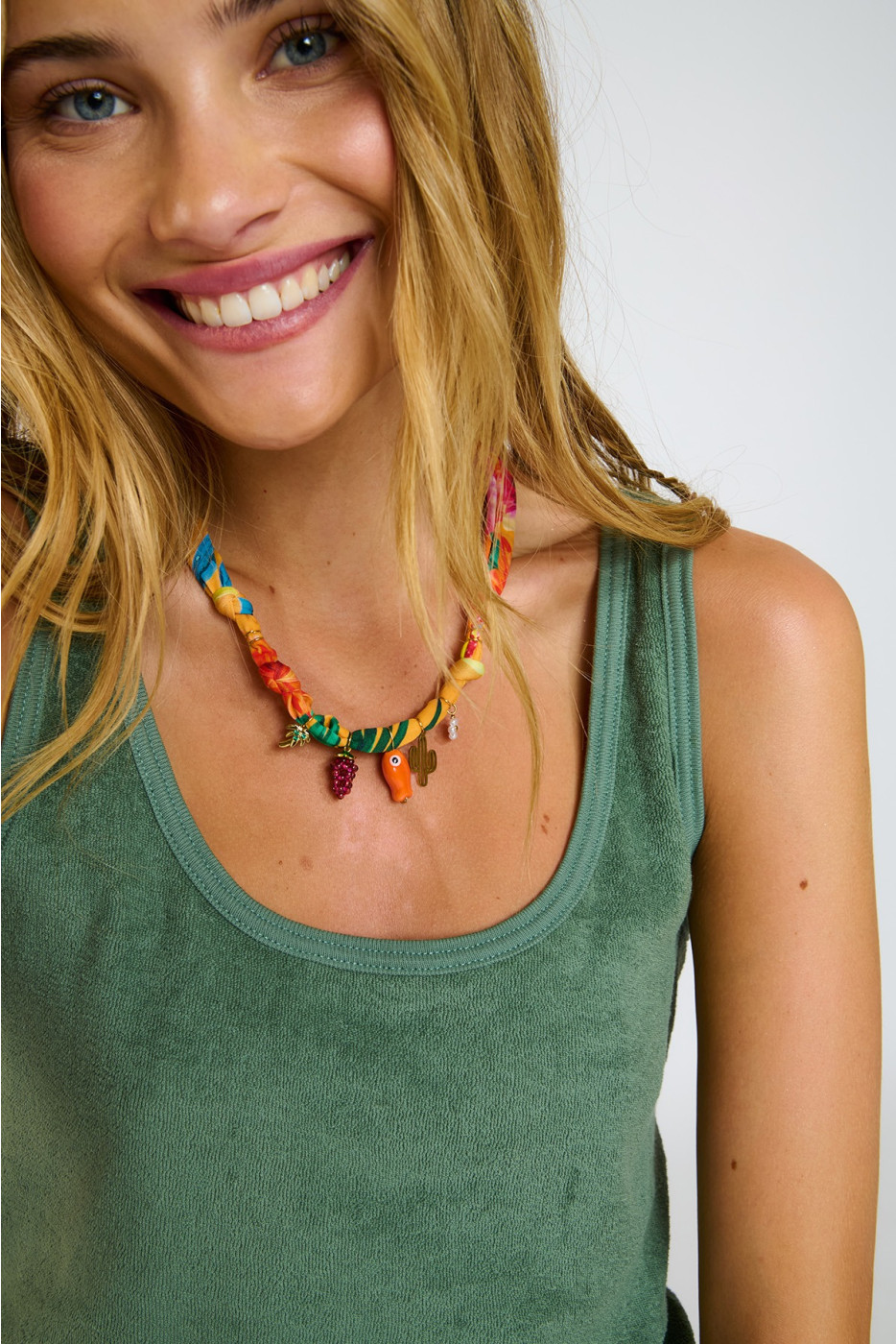 SMALLRUB CHOCKER orange Choker Necklace - 1