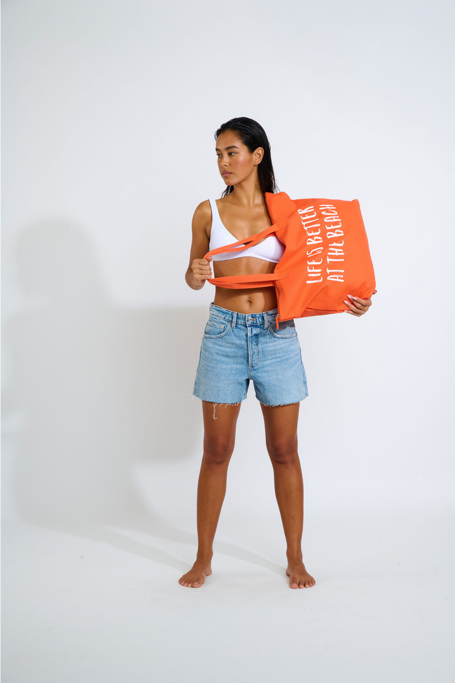 Bag | Beach Bag | Orange Beach Bag | MASCOTE BAGBASIC