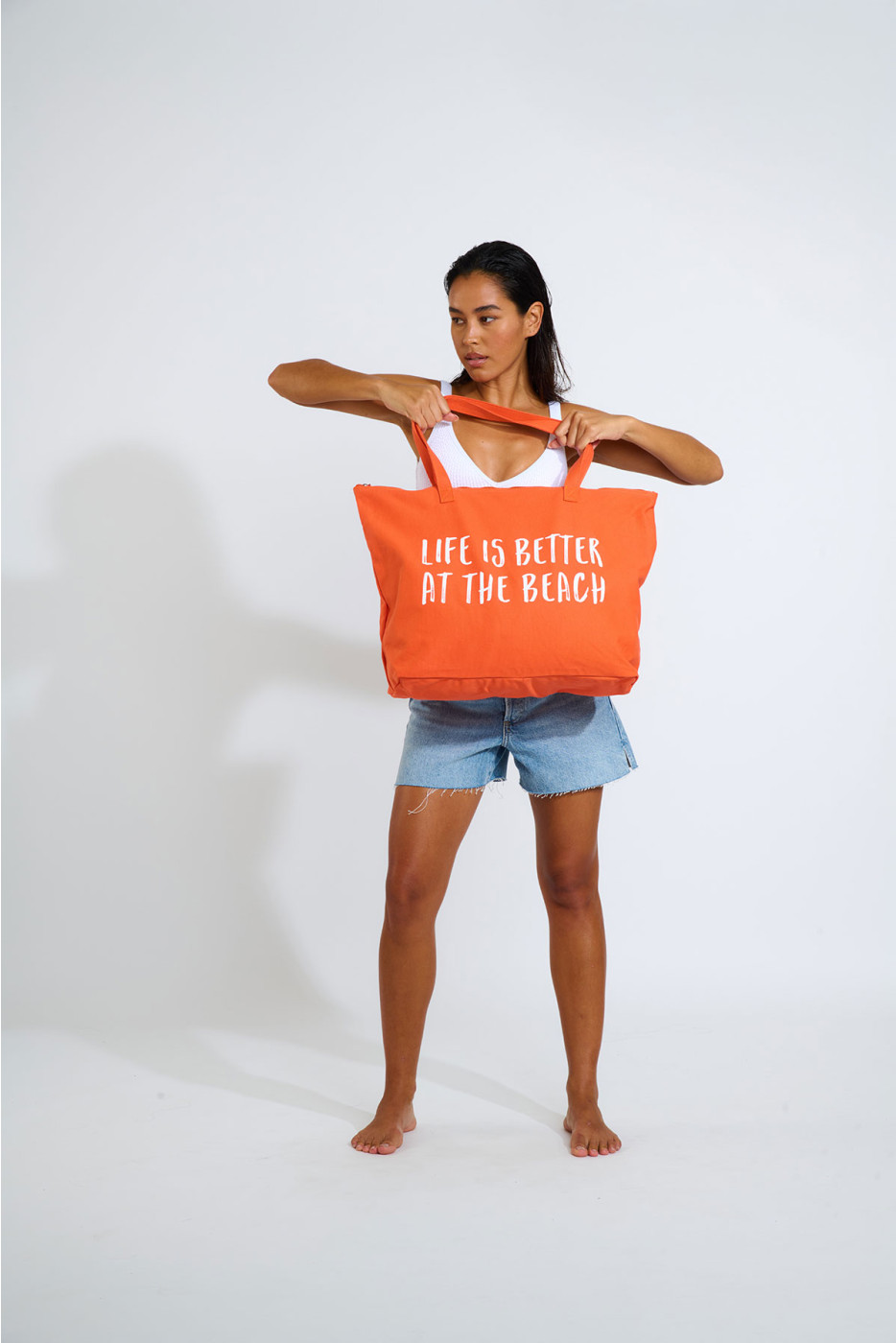 Bag | Beach Bag | Orange Beach Bag | MASCOTE BAGBASIC