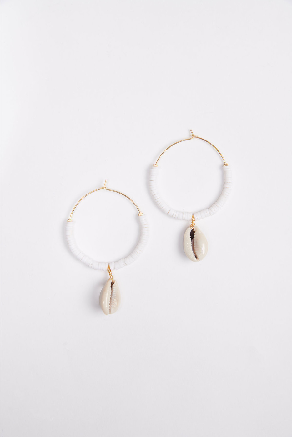 Witte oorbellen met schelpjes Waimea Earrings Salty Cali® - 3