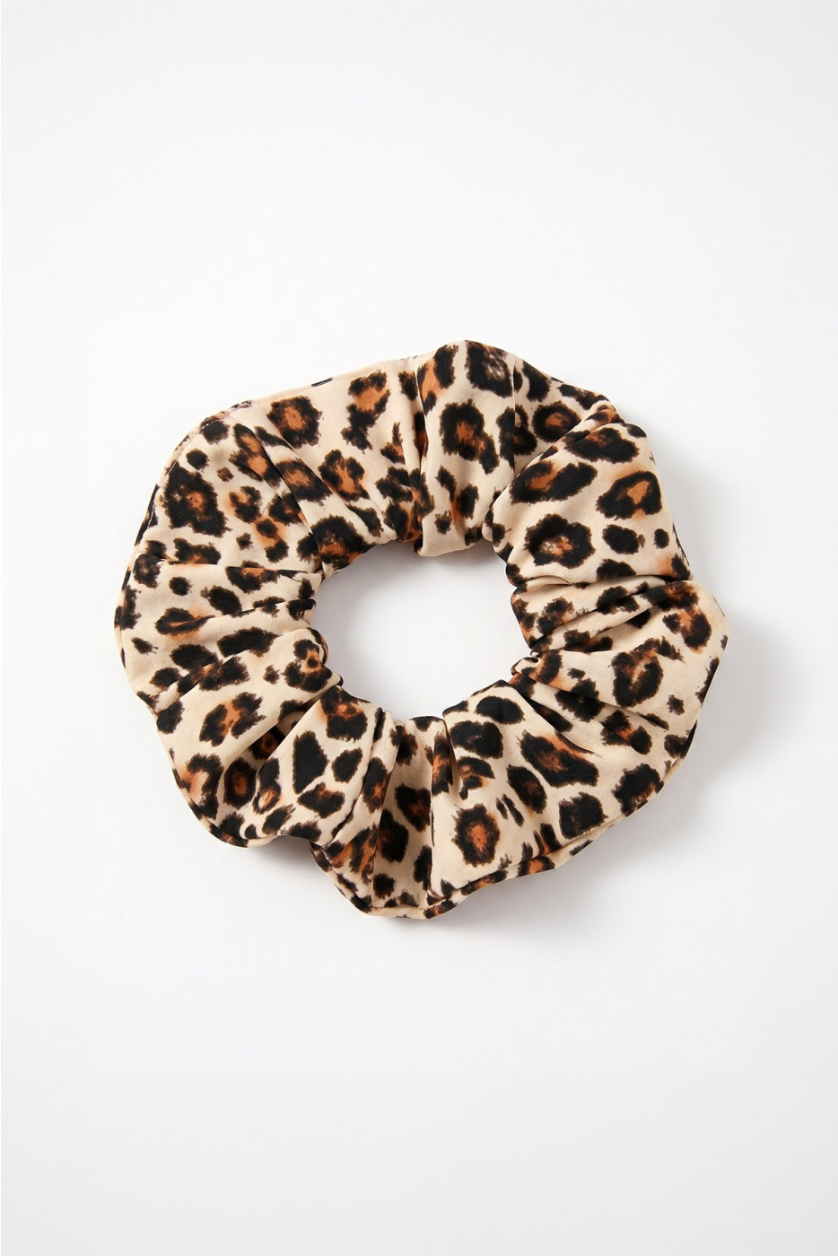 CHOUCHOU SAVARI leopard lycra scrunchie