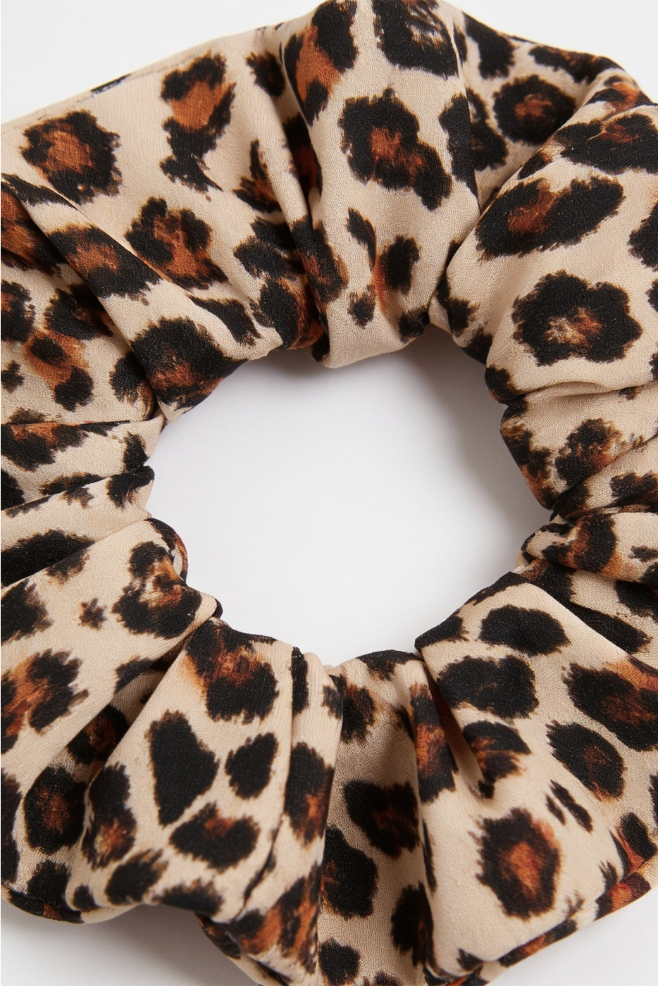 CHOUCHOU SAVARI leopard lycra scrunchie