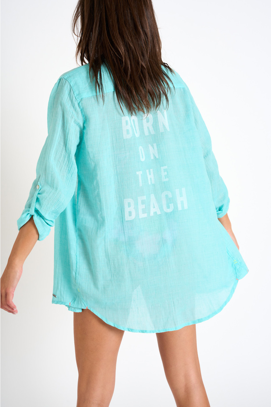 Camisa de playa azul laguna GARY ADILSON