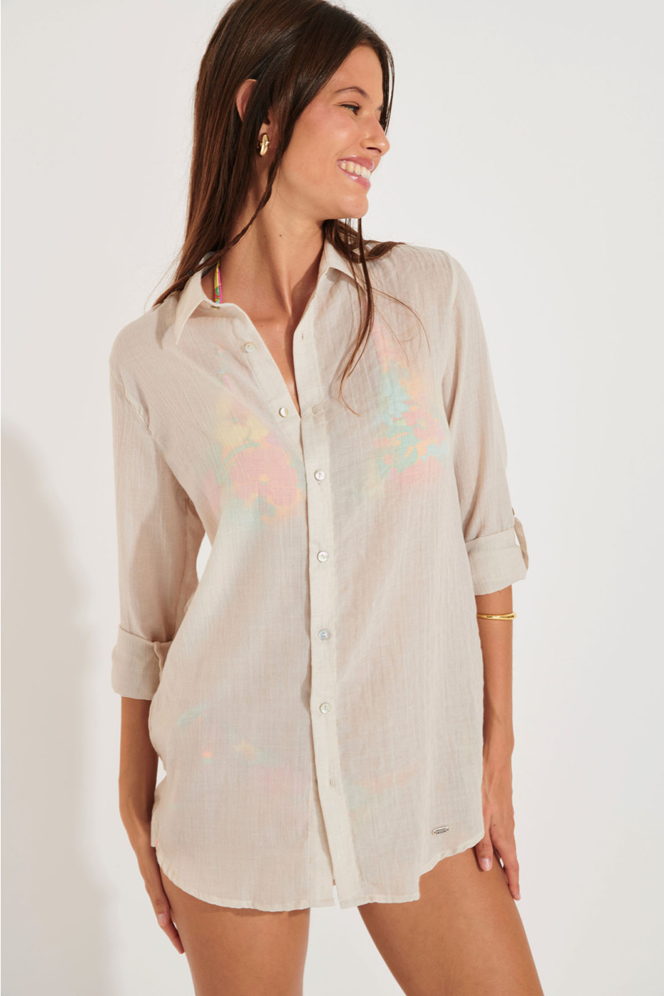 Tuniek beachwear beige GARY ADILSON - 5