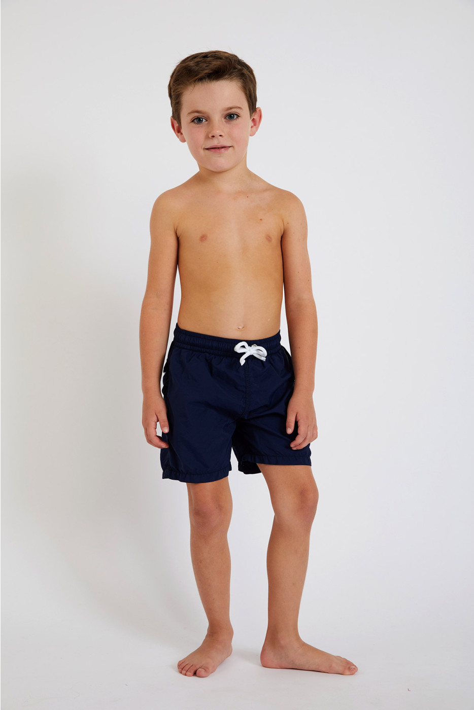 M AIR BASTOU Children's plain navy blue swim shorts - 2