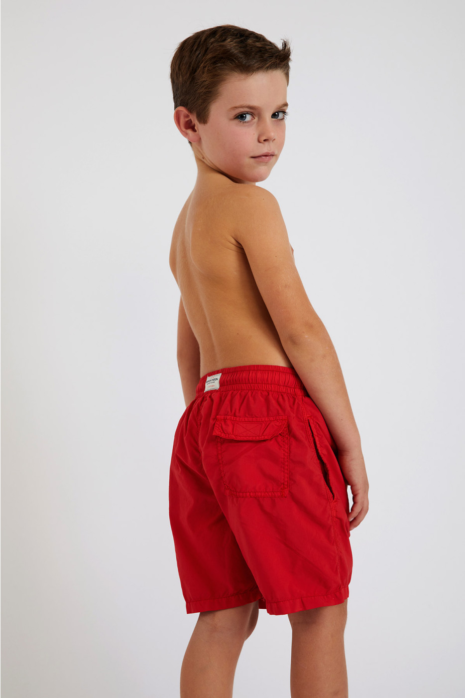 Pantaloncino mare bambino rosso tinta unita M AIR BASTOU - 6