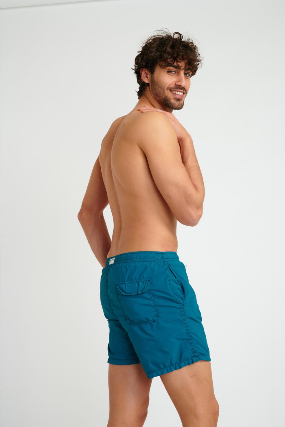 Maillot de bain homme bleu canard Manly Bastou