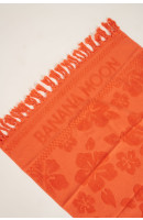 Cheryll Petals coral beach towel