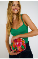 Grande pochette imprimé rouge DORICE SUNRAMA