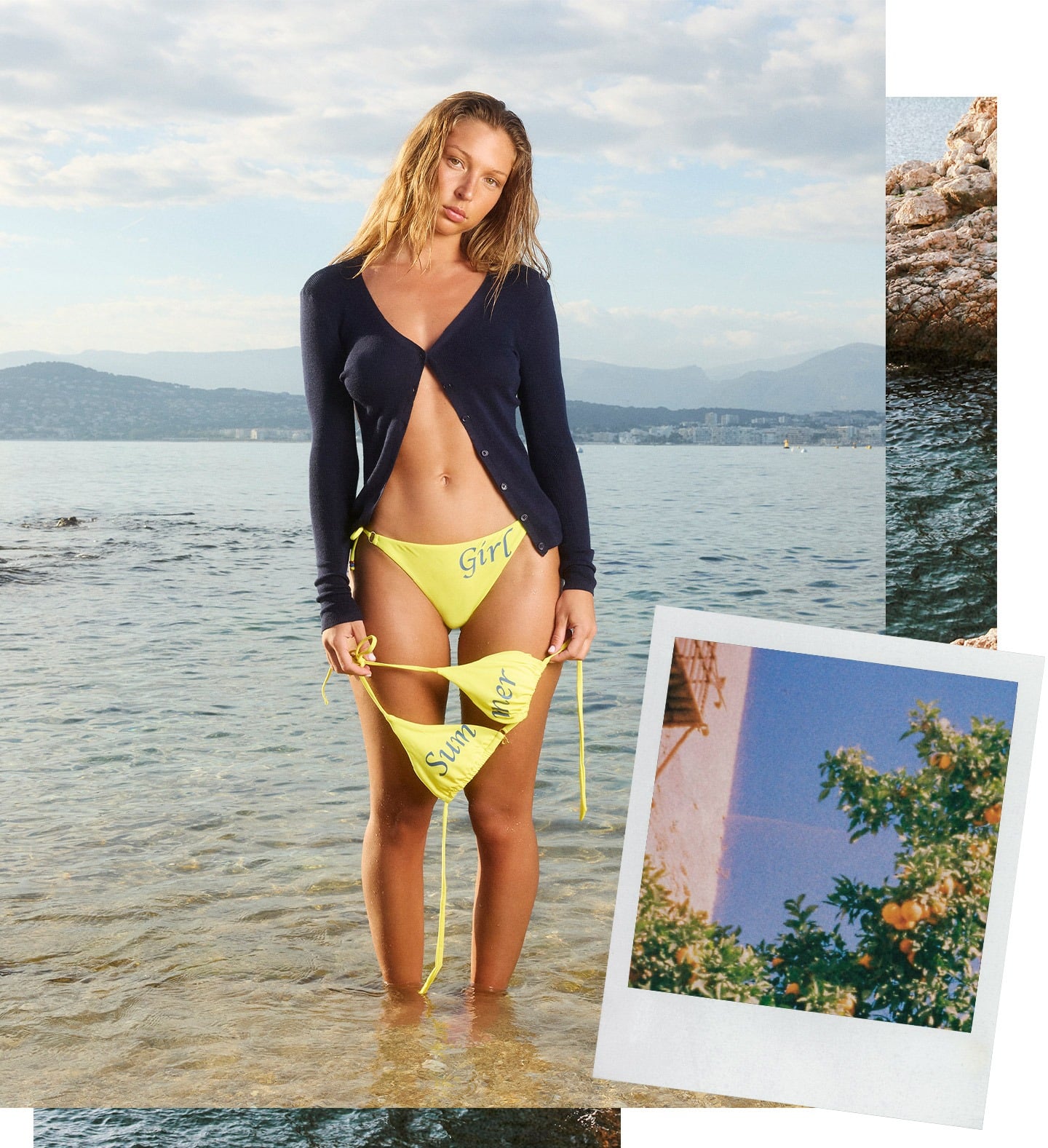 Zoom sur l'artiste - Eva Bikini jaune CRICOLINA SUMMERGIRL